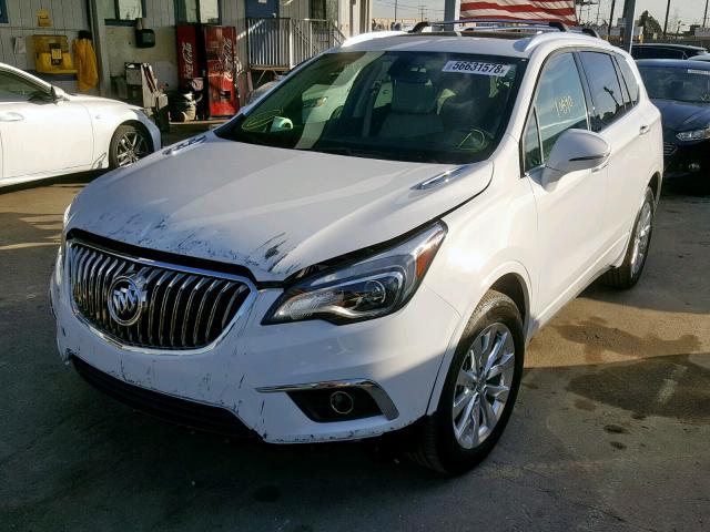 LRBFXBSA8HD029904 - 2017 BUICK ENVISION E WHITE photo 2