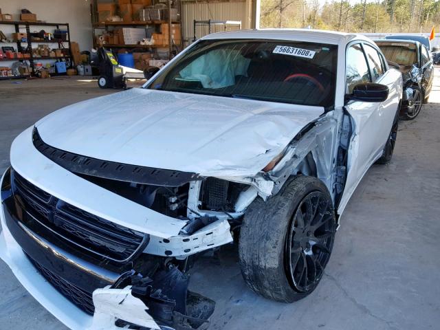 2C3CDXHG9GH246969 - 2016 DODGE CHARGER SX WHITE photo 2