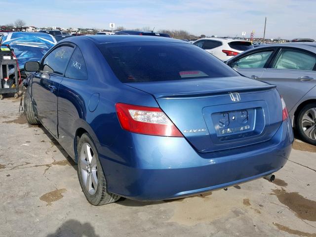 2HGFG12958H556479 - 2008 HONDA CIVIC EXL BLUE photo 3