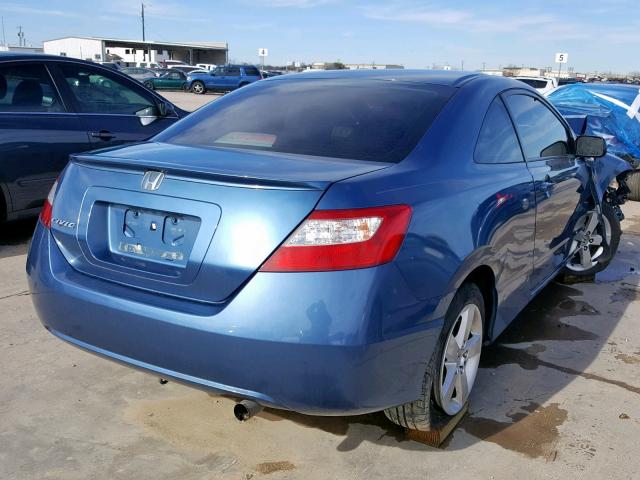 2HGFG12958H556479 - 2008 HONDA CIVIC EXL BLUE photo 4