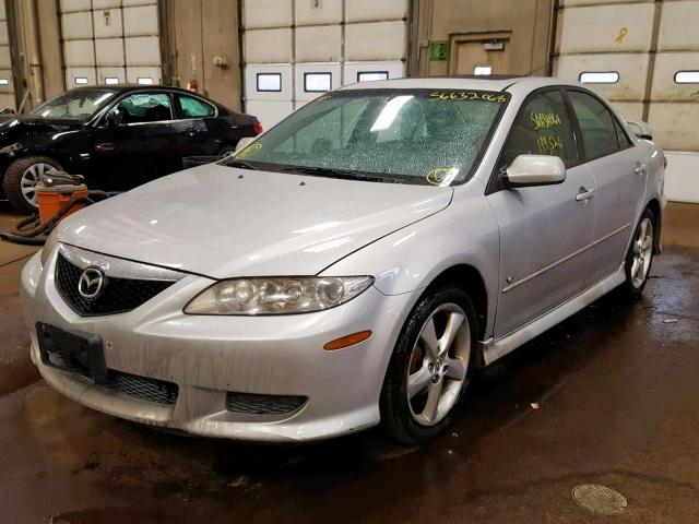 1YVHP80D055M29885 - 2005 MAZDA 6 S SILVER photo 2