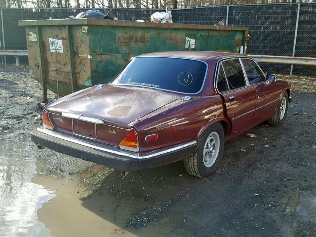 SAJAV1347FC413732 - 1985 JAGUAR XJ6 RED photo 4