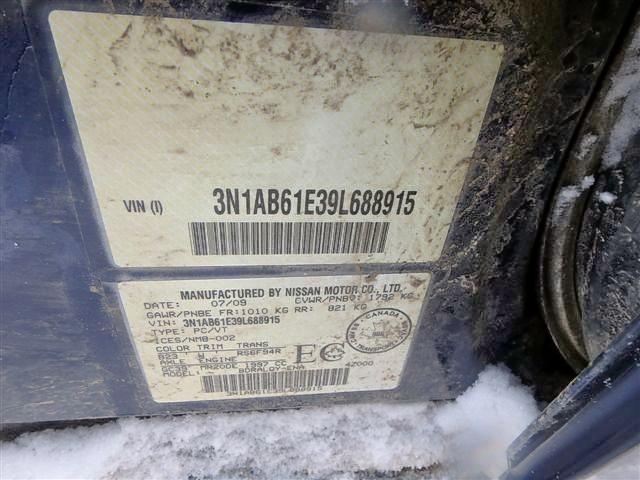 3N1AB61E39L688915 - 2009 NISSAN SENTRA 2.0 BLUE photo 9