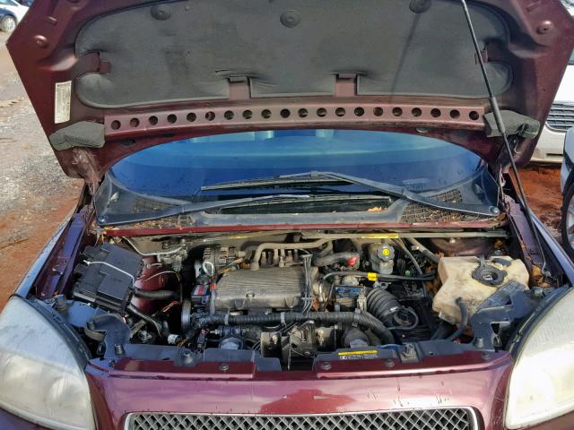 1GNDV33L96D218229 - 2006 CHEVROLET UPLANDER L 勃艮第红 照片 7