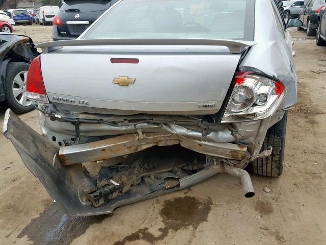 2G1WC5E3XE1166631 - 2014 CHEVROLET IMPALA LIM SILVER photo 9