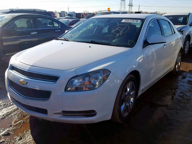 1G1ZC5E09A4105272 - 2010 CHEVROLET MALIBU 1LT WHITE photo 2