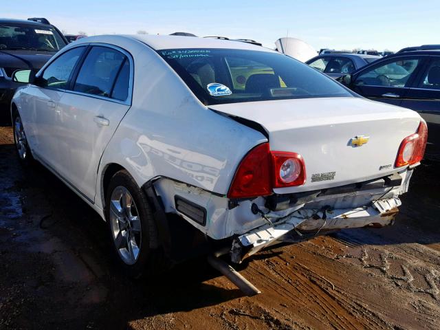 1G1ZC5E09A4105272 - 2010 CHEVROLET MALIBU 1LT WHITE photo 3