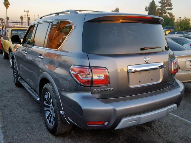 JN8AY2NDXJ9056159 - 2018 NISSAN ARMADA SV GRAY photo 3