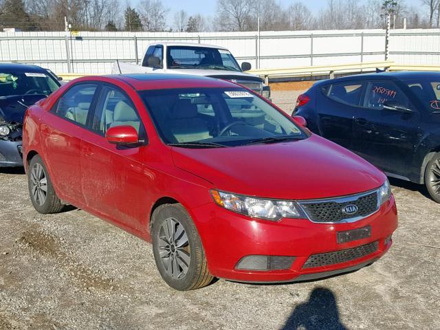 KNAFU4A21D5674539 - 2013 KIA FORTE EX RED photo 1