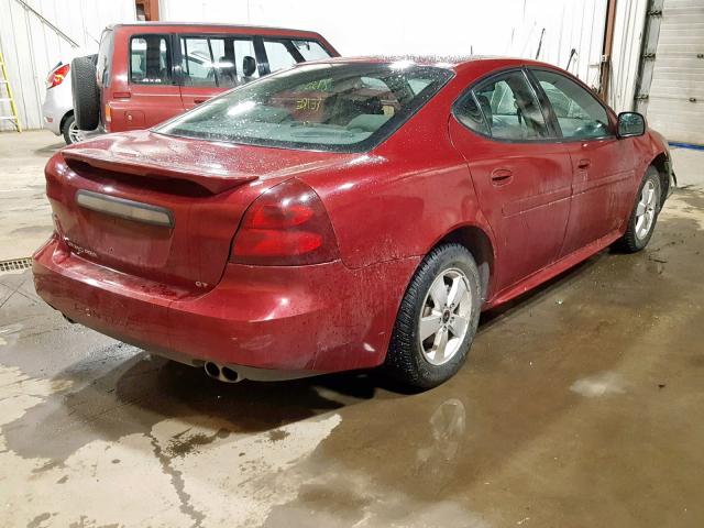 2G2WS522451187534 - 2005 PONTIAC GRAND PRIX წითელი ფოტო 4