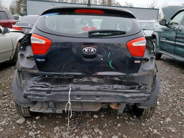 KNADM5A38E6406248 - 2014 KIA RIO LX BLACK photo 9