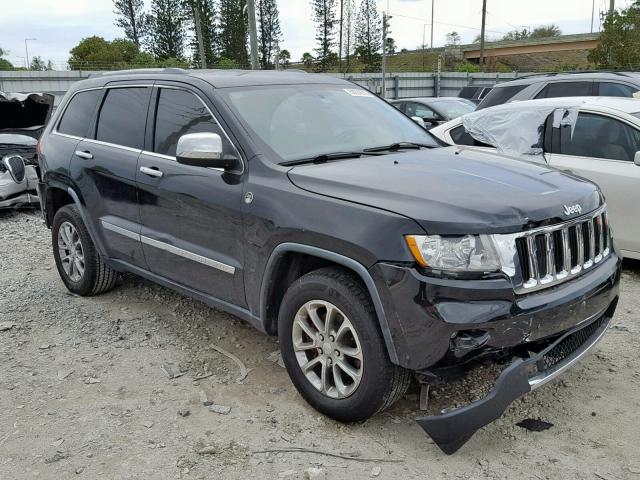 1C4RJEAGXCC215661 - 2012 JEEP GRAND CHER BLACK photo 1