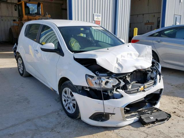 1G1JG6SHXJ4105265 - 2018 CHEVROLET SONIC WHITE photo 1