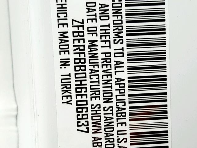 ZFBERFBB0H6E06937 - 2017 RAM PROMASTER 白色 照片 10