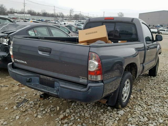 5TFNX4CNXBX001585 - 2011 TOYOTA TACOMA GRAY photo 4