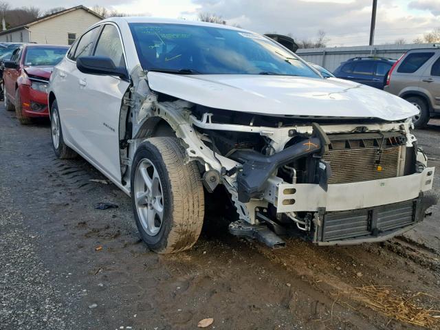 1G1ZC5STXHF163842 - 2017 CHEVROLET MALIBU LS WHITE photo 1