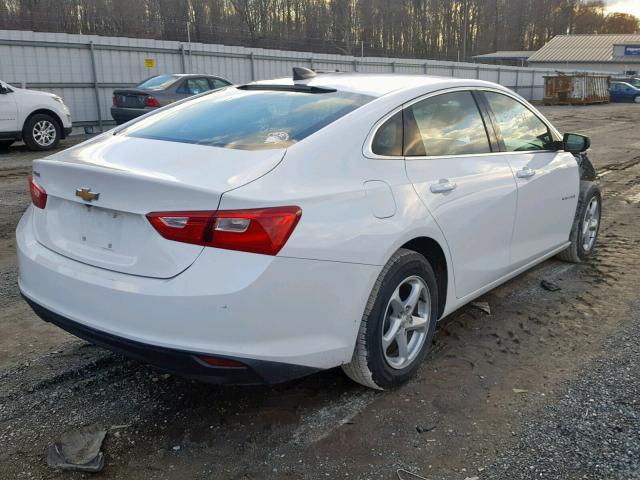 1G1ZC5STXHF163842 - 2017 CHEVROLET MALIBU LS WHITE photo 4