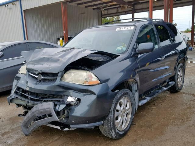 2HNYD18643H520881 - 2003 ACURA MDX TOURIN BLUE photo 2