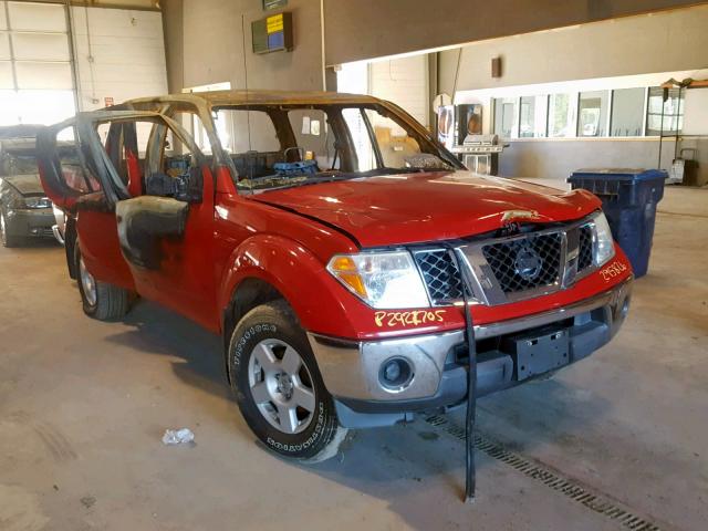 1N6AD07WX6C409923 - 2006 NISSAN FRONTIER C RED photo 1