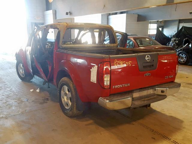 1N6AD07WX6C409923 - 2006 NISSAN FRONTIER C RED photo 3