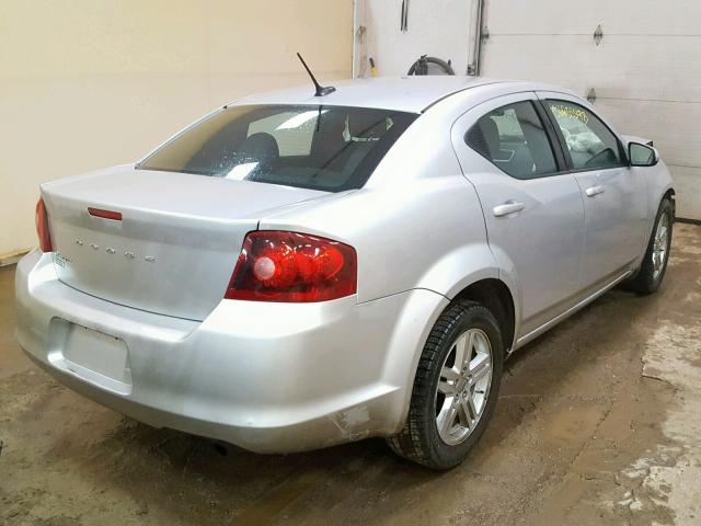 1B3BD1FB1BN573590 - 2011 DODGE AVENGER MA SILVER photo 4