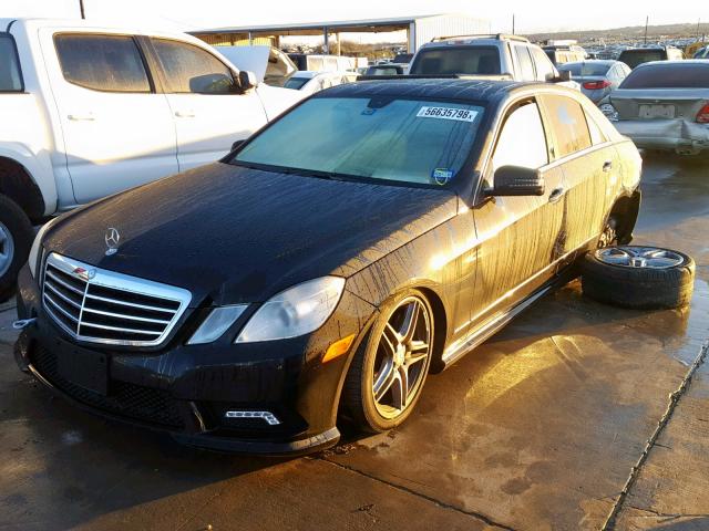 WDDHF7CB3BA395463 - 2011 MERCEDES-BENZ E 550 BLACK photo 2