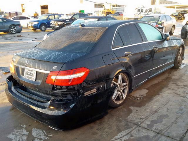 WDDHF7CB3BA395463 - 2011 MERCEDES-BENZ E 550 BLACK photo 4