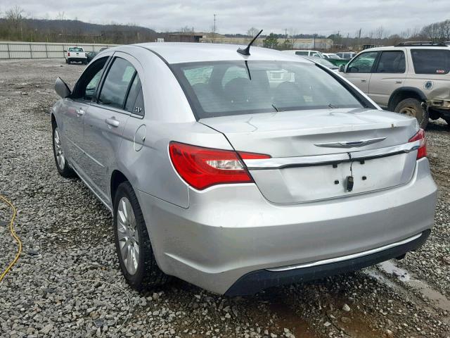 1C3CCBAB1CN248494 - 2012 CHRYSLER 200 LX SILVER photo 3