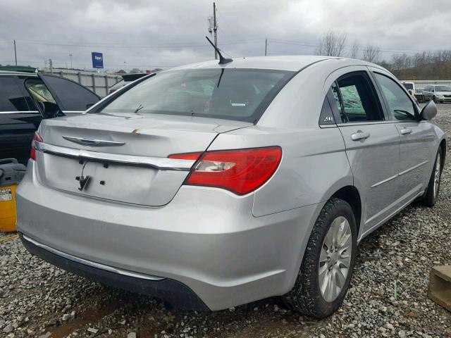 1C3CCBAB1CN248494 - 2012 CHRYSLER 200 LX SILVER photo 4