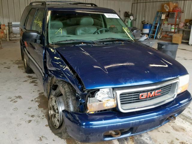 1GKDT13W112212298 - 2001 GMC JIMMY BLUE photo 1