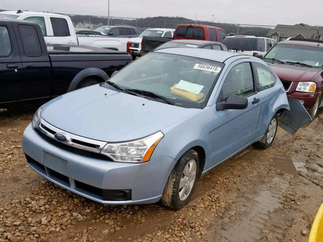 1FAHP32N18W176594 - 2008 FORD FOCUS S/SE BLUE photo 2