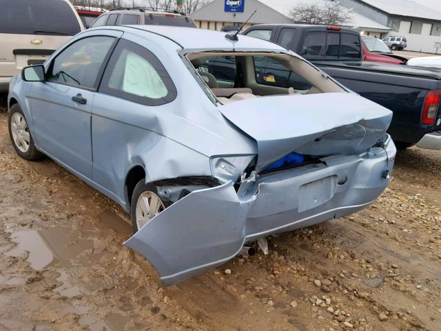 1FAHP32N18W176594 - 2008 FORD FOCUS S/SE BLUE photo 3