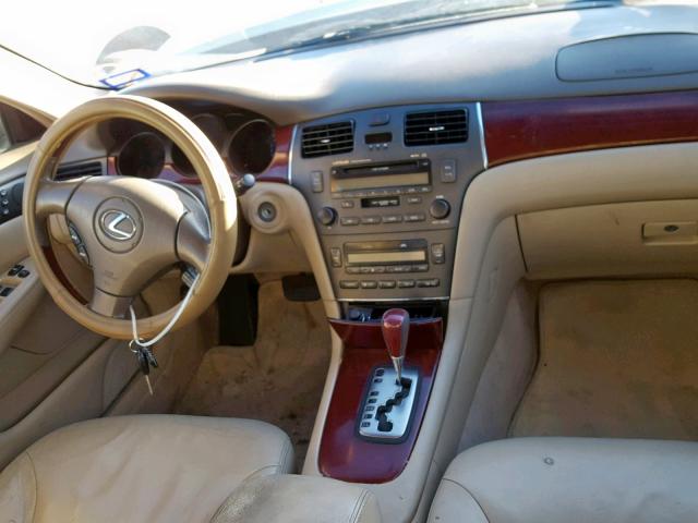 JTHBF30G020063008 - 2002 LEXUS ES 300 GOLD photo 9