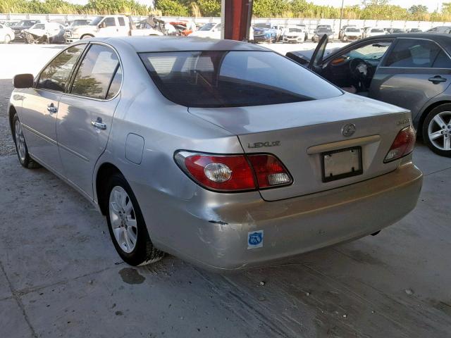 JTHBF30GX30104388 - 2003 LEXUS ES 300 SILVER photo 3