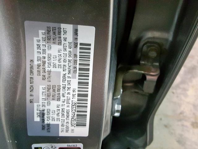 JM3TB2MA4A0233927 - 2010 MAZDA CX-9 SILVER photo 10