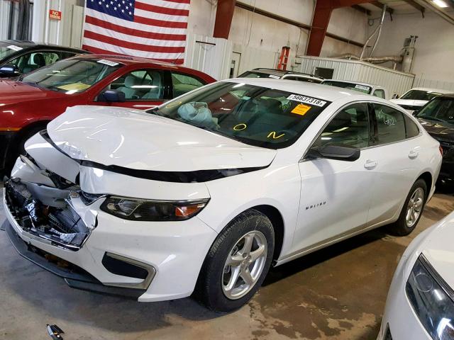 1G1ZC5ST8JF101975 - 2018 CHEVROLET MALIBU LS თეთრი ფოტო 2