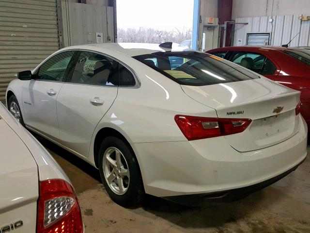 1G1ZC5ST8JF101975 - 2018 CHEVROLET MALIBU LS თეთრი ფოტო 3