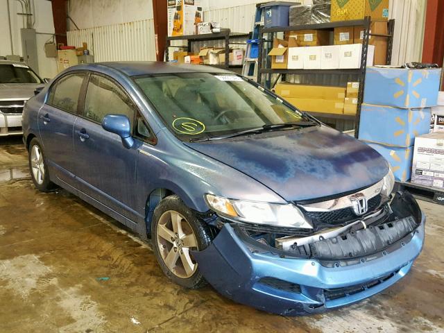 2HGFA15649H505043 - 2009 HONDA CIVIC BLUE photo 1