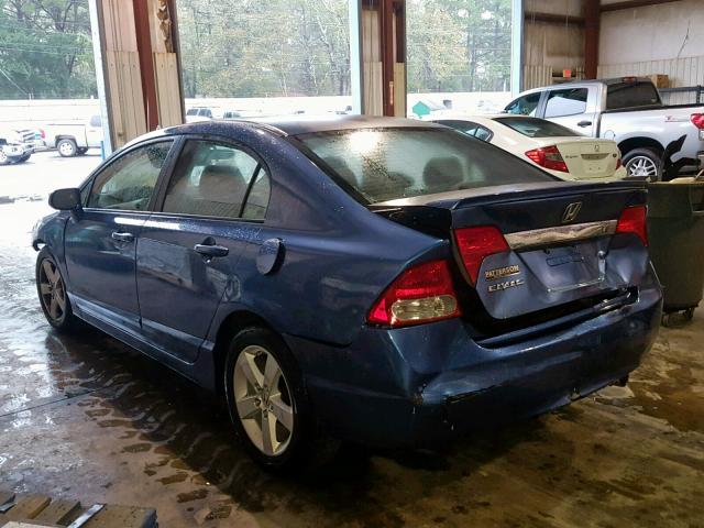 2HGFA15649H505043 - 2009 HONDA CIVIC BLUE photo 3