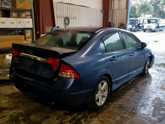 2HGFA15649H505043 - 2009 HONDA CIVIC BLUE photo 4