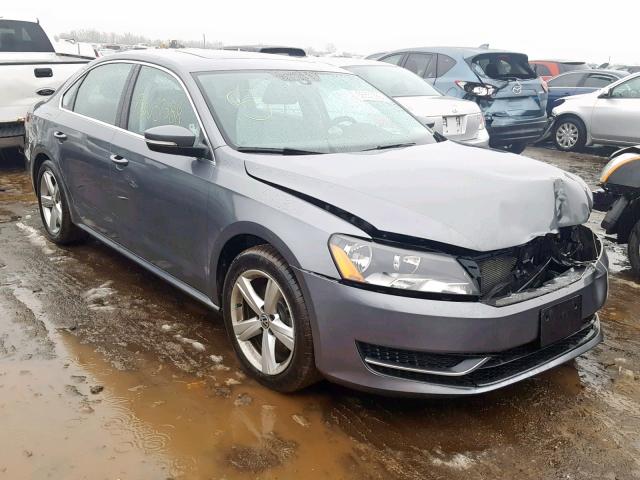 1VWBH7A38DC126742 - 2013 VOLKSWAGEN PASSAT SE GRAY photo 1