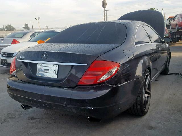 WDDEJ71X17A001501 - 2007 MERCEDES-BENZ CL 550 BLACK photo 4