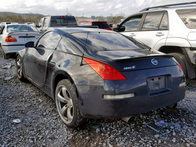 JN1AZ34E16M354339 - 2006 NISSAN 350Z COUPE BLACK photo 3