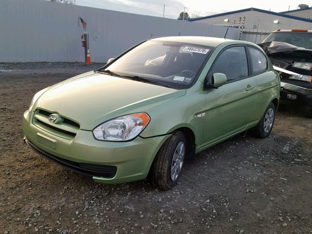 KMHCM3AC4AU186143 - 2010 HYUNDAI ACCENT BLU GREEN photo 2