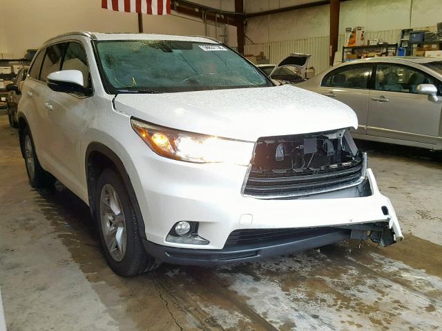 5TDDKRFH6ES009108 - 2014 TOYOTA HIGHLANDER WHITE photo 1