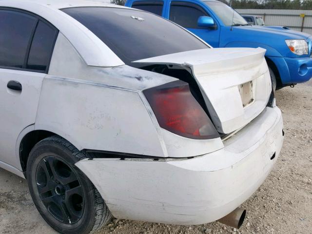 1G8AL52FX3Z159421 - 2003 SATURN ION LEVEL WHITE photo 9