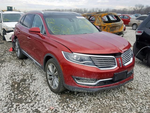 2LMTJ8LP7GBL38201 - 2016 LINCOLN MKX RESERV RED photo 1