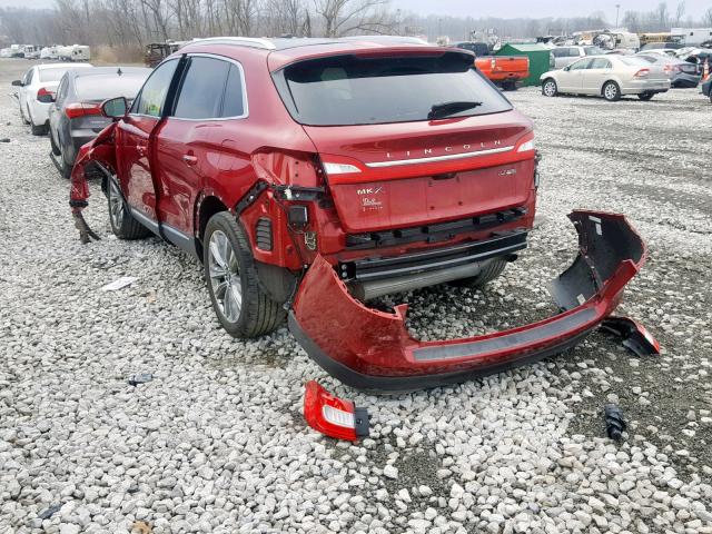 2LMTJ8LP7GBL38201 - 2016 LINCOLN MKX RESERV RED photo 3