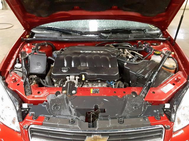 2G1WB5E30E1160209 - 2014 CHEVROLET IMPALA LIM RED photo 7