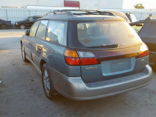 4S3BH665317663885 - 2001 SUBARU LEGACY OUT GREEN photo 3